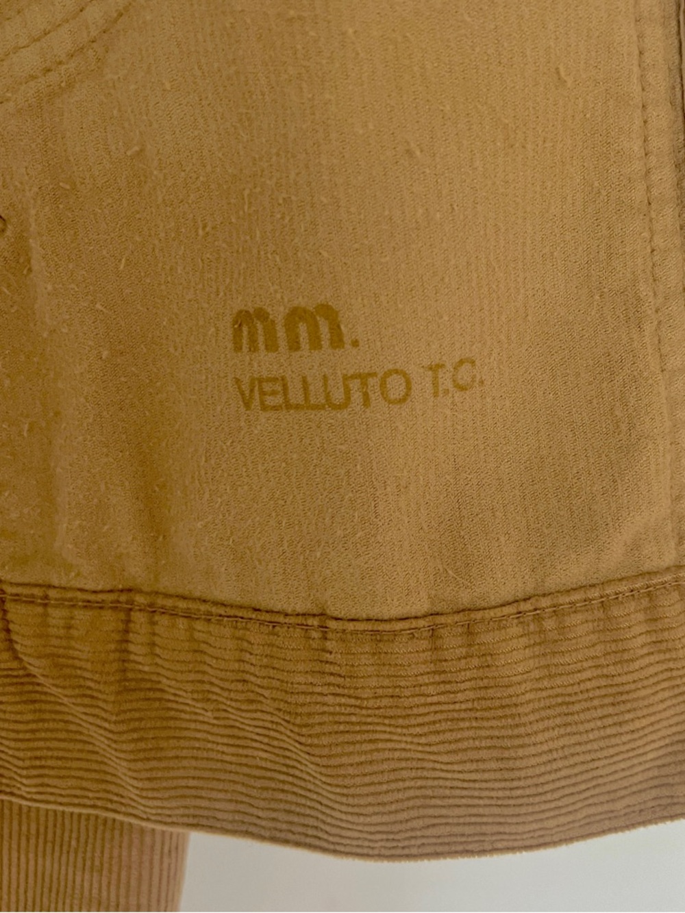 90s Miu Miu jacket tan corduroy velluto Small - Picture 8 of 9